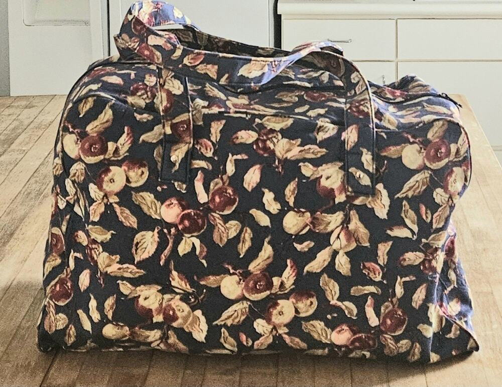 Longaberger Consultant DUFFEL Bag w/ Pocket 21” x 10” x 14” RARE Early Harvest